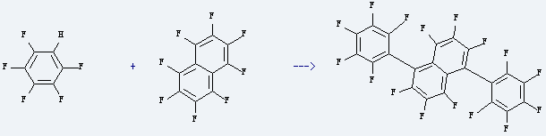 Naphthalene,1,2,3,4,5,6,7,8-octafluoro- is used to produce perfluor-1,5-diphenylnaphthalin by reaction with pentafluorobenzene.